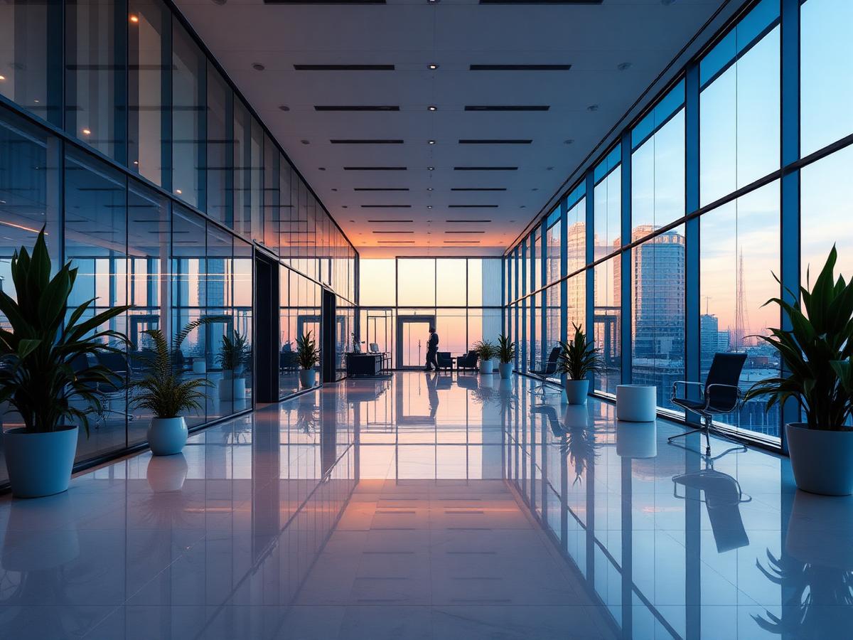 Polished corporate office interior